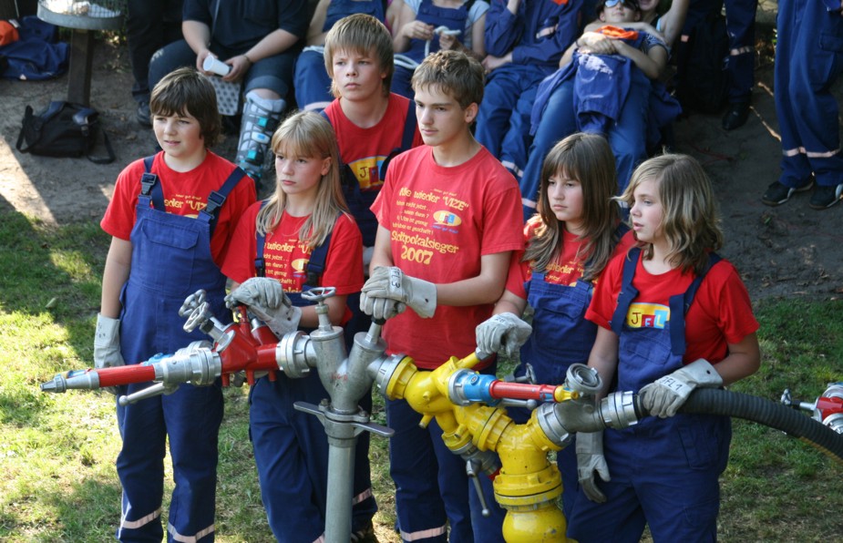 Robin, Dunne, Lukas, Marc, Madda und Saskia