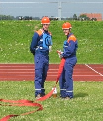 Wassertrupp mit dem 2.C-Rohr